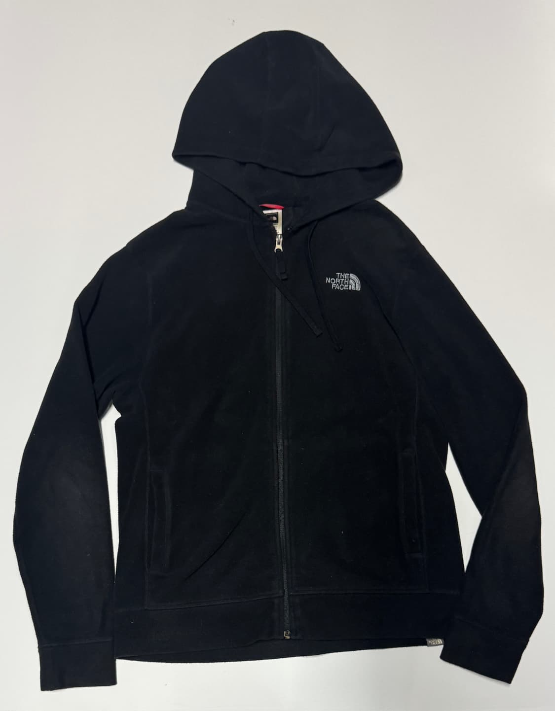 노스페이스 뒷 로고 플리스 후드집업 L 블랙 상품이미지1
