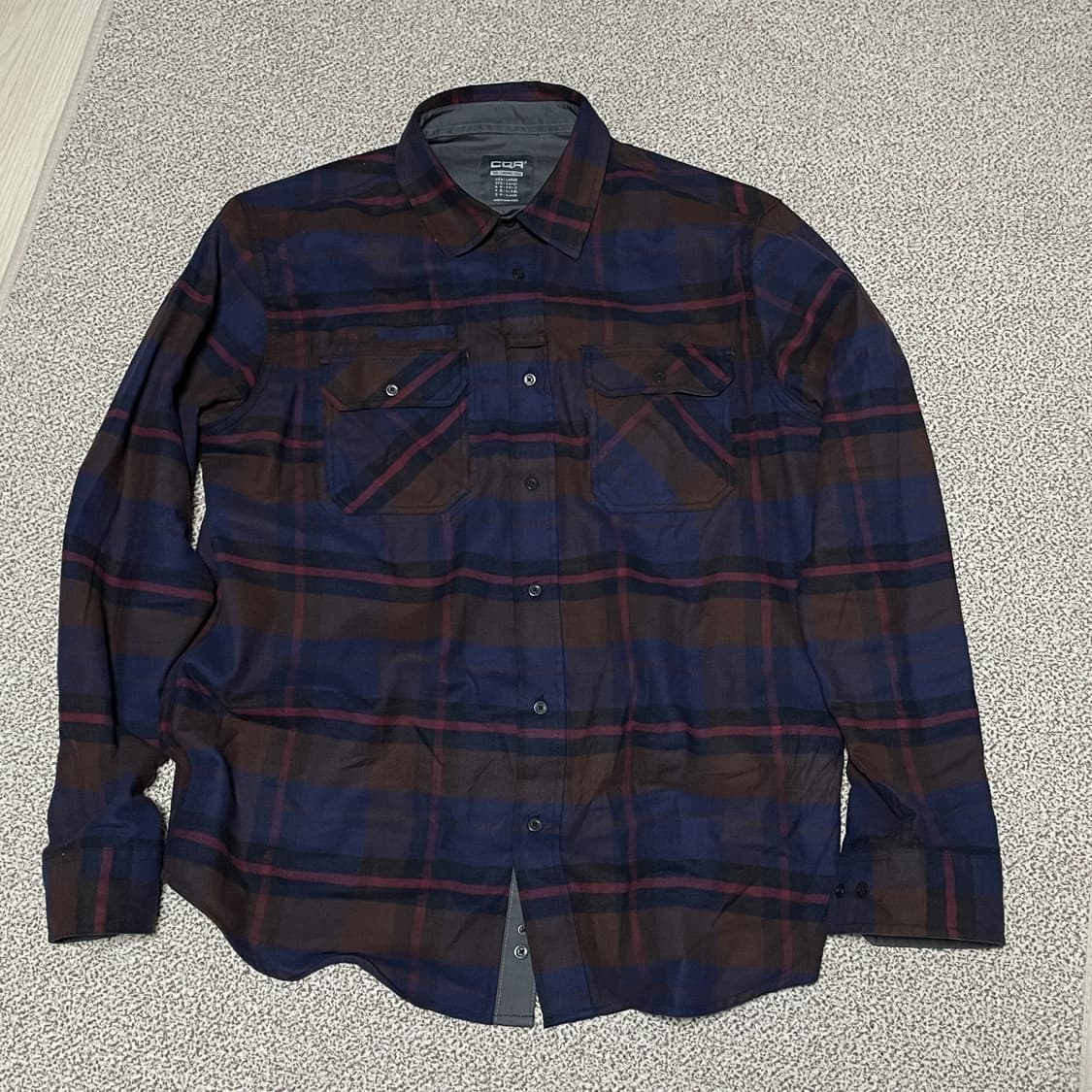 CQR 아웃도어 플란넬 보온 체크셔츠 상품이미지3