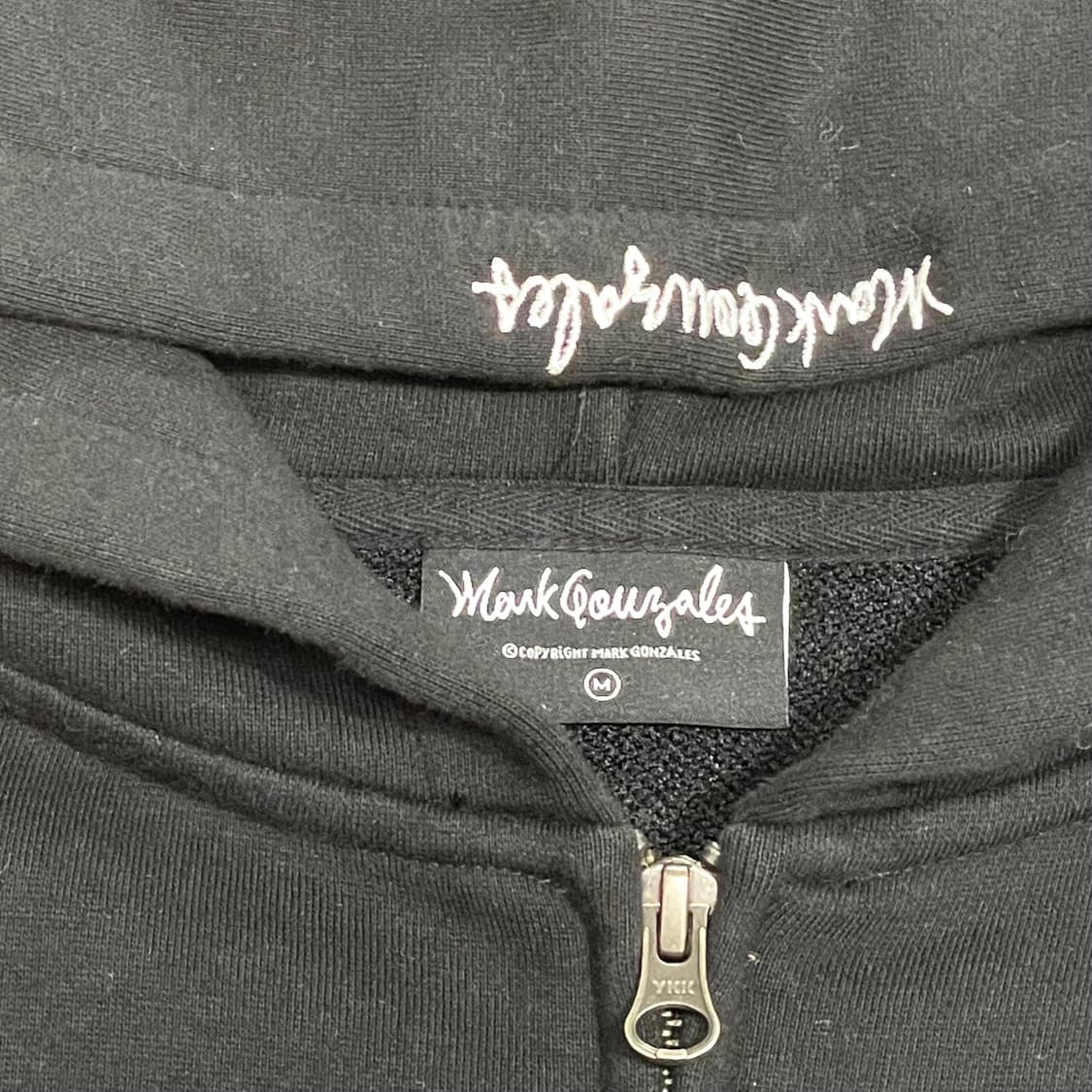 마크곤잘레스 시그니처로고 블랙 오버핏 후드집업 남성M 상품이미지3