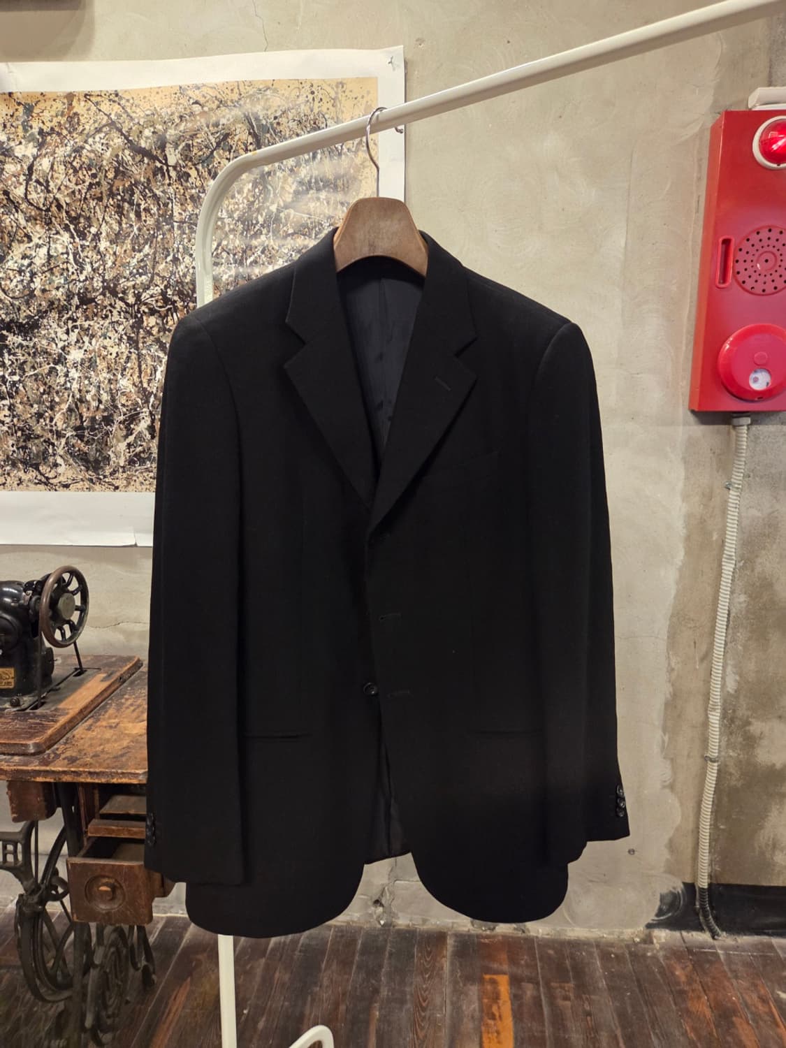 아르마니 꼴레지오니 블랙 테일러드자켓 상품이미지10