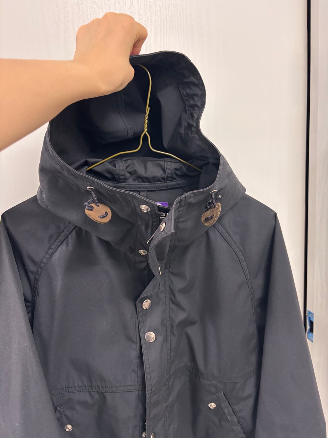 노스페이스 퍼플라벨 여성 블랙 후드 자켓 s  상품이미지1