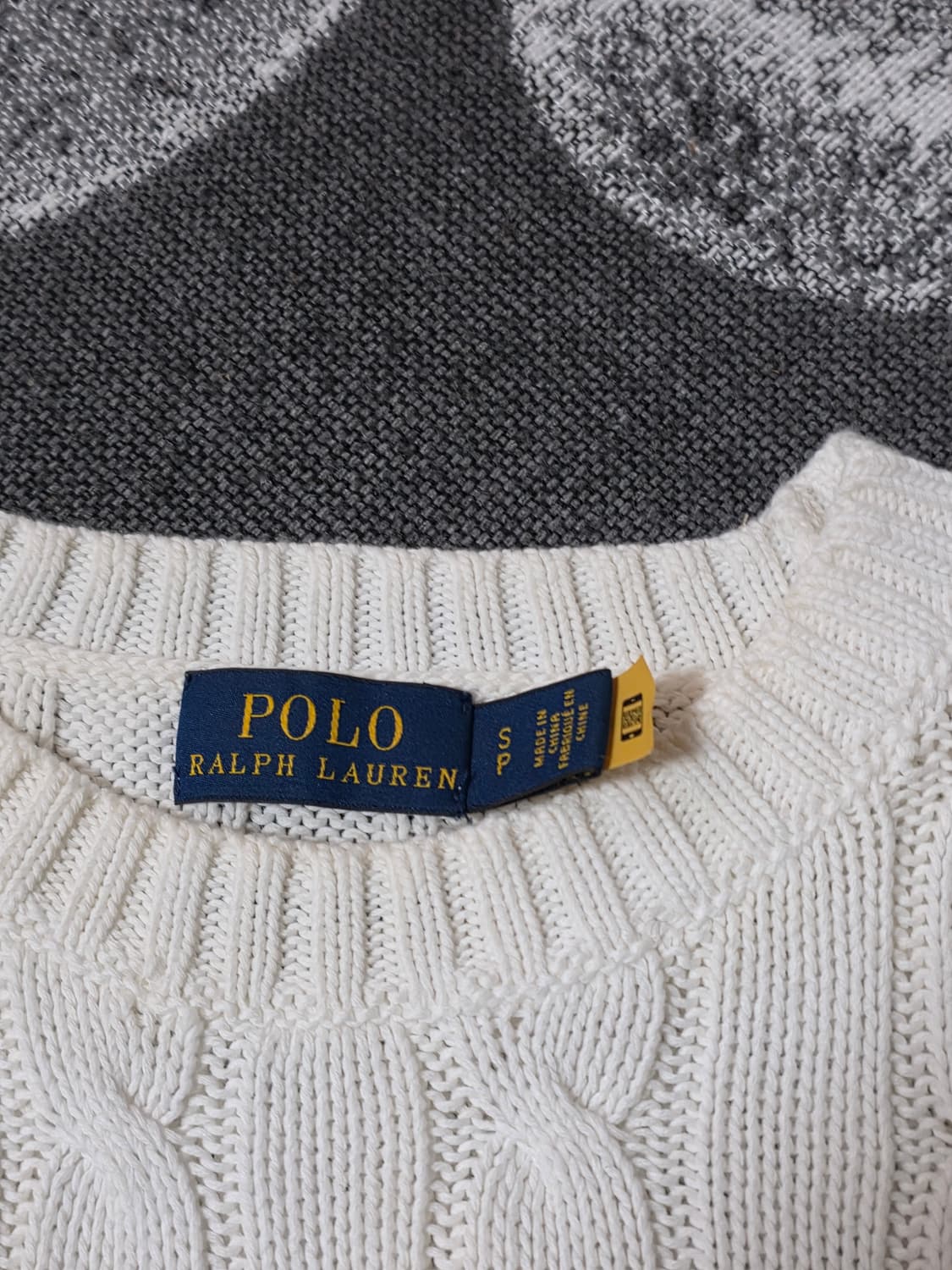 강민경 폴로 랄프로렌 케이블 반팔 니트 상품이미지5