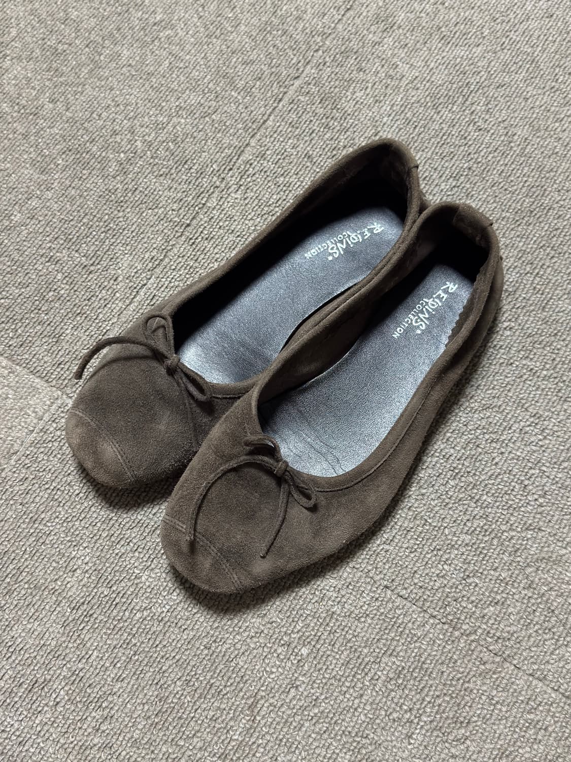 흐꺙 플랫슈즈 36 마론컬러 상품이미지2