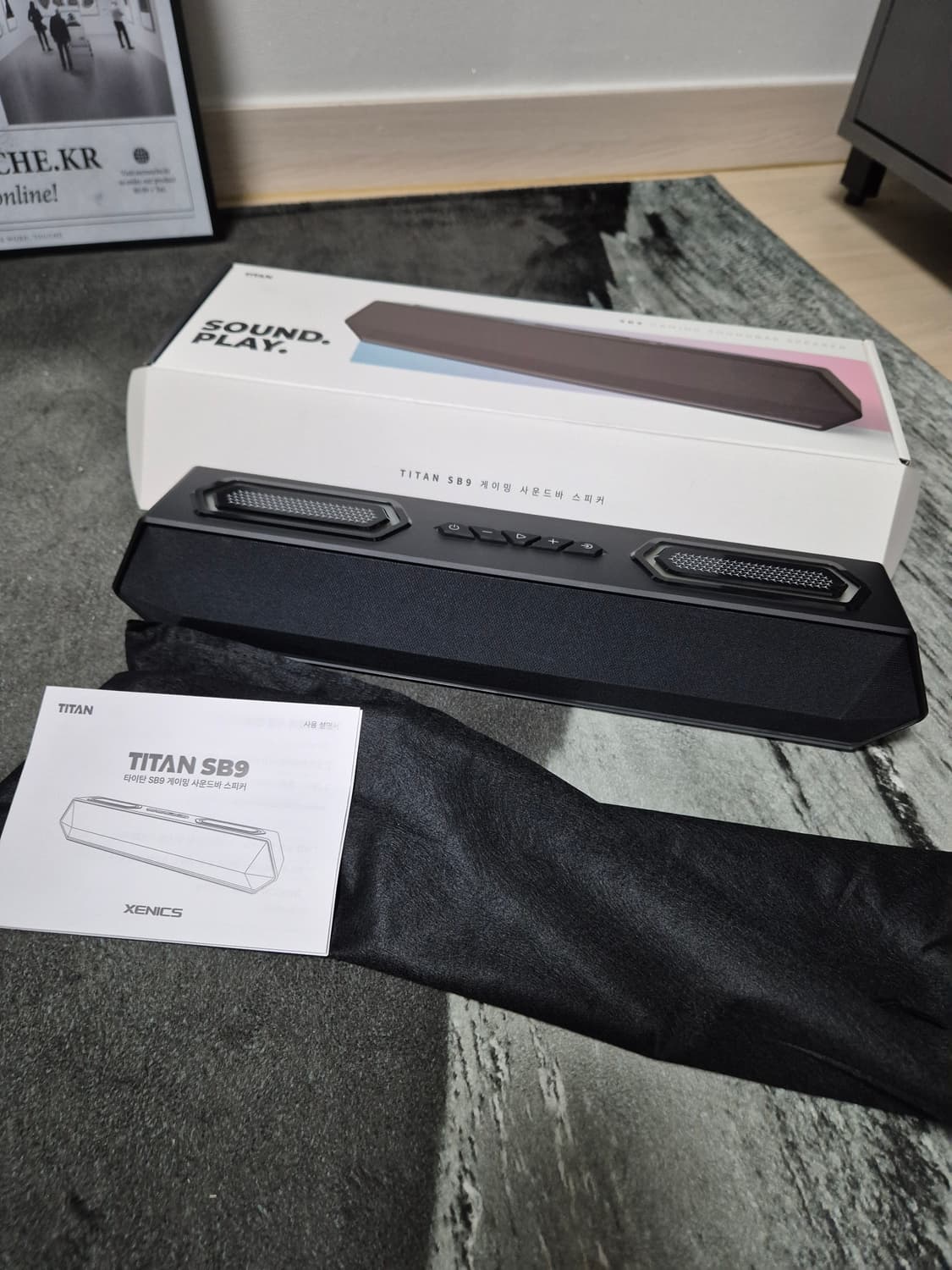 제닉스 TITAN SB9 블루투스 PC 사운드바 블랙 상품이미지2