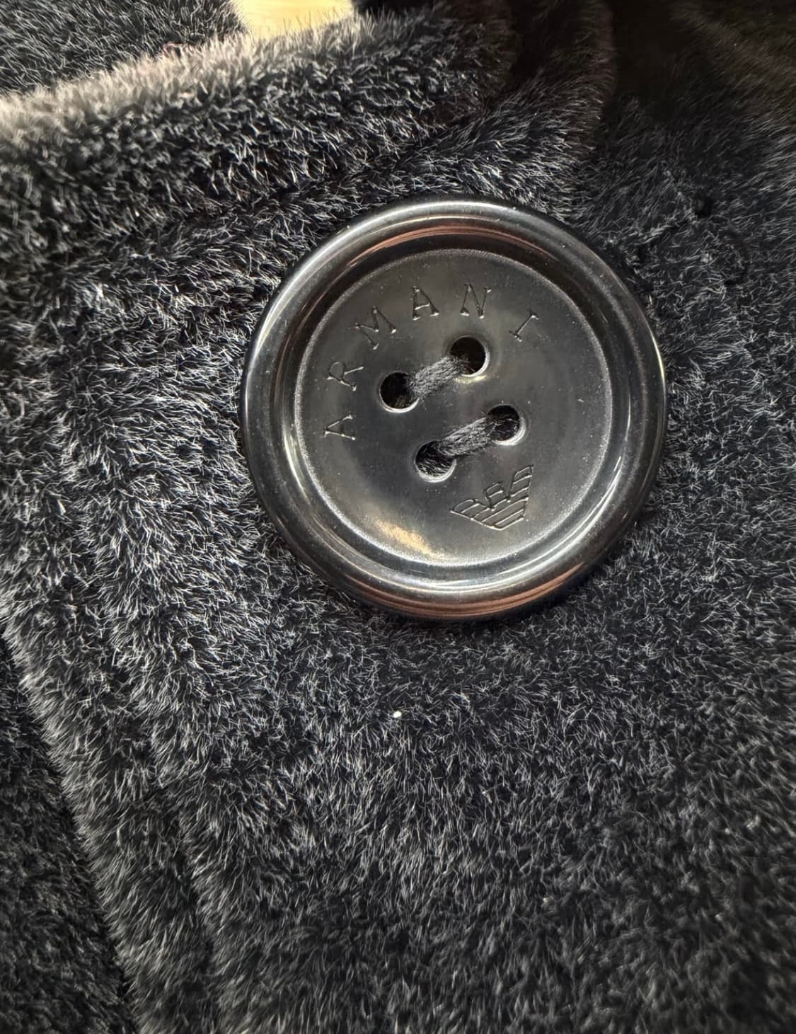 90s 아르마니 벨벳 울 코트 자켓 상품이미지8