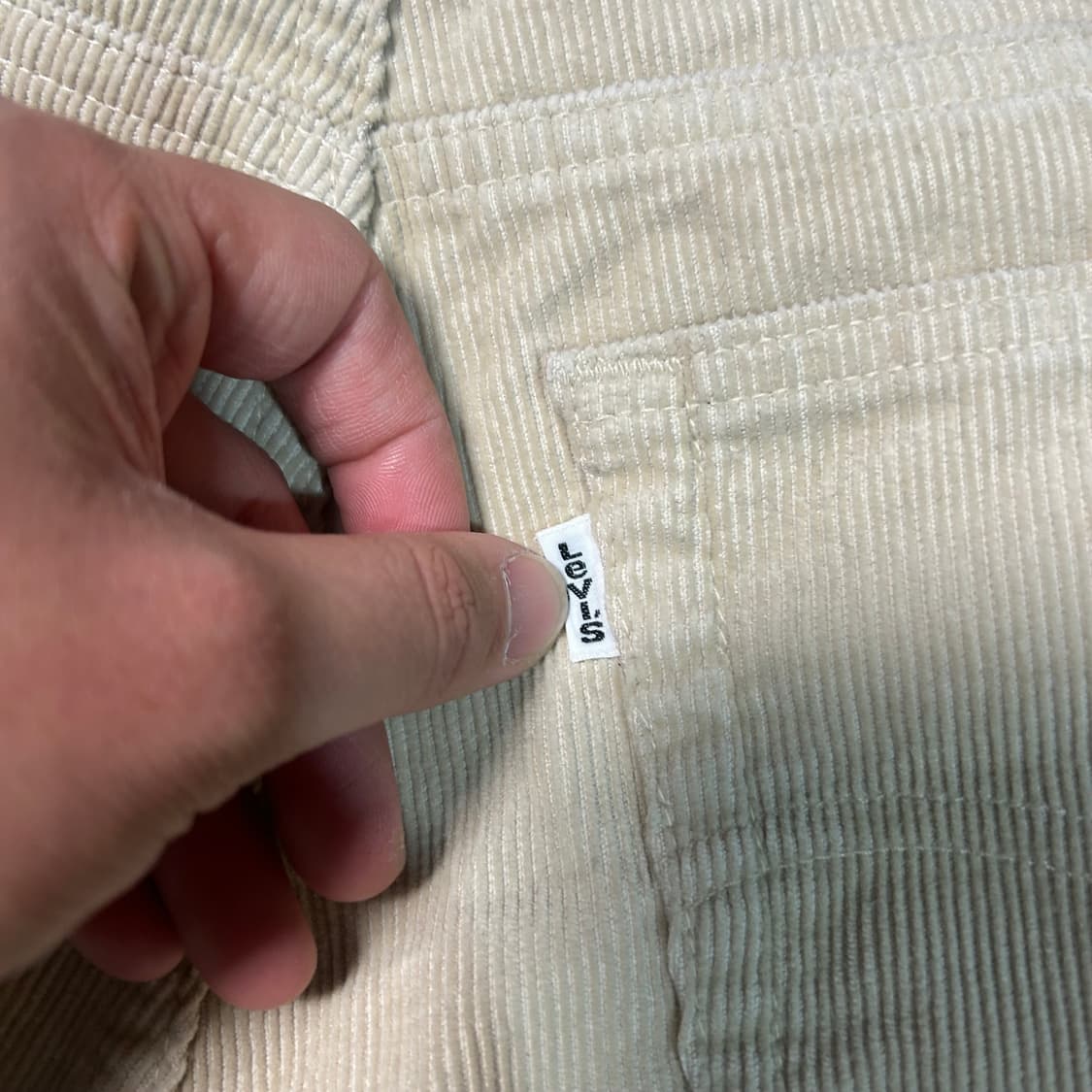 [31] 90s 리바이스 made in japan 코듀로이 팬츠  베이지 상품이미지7