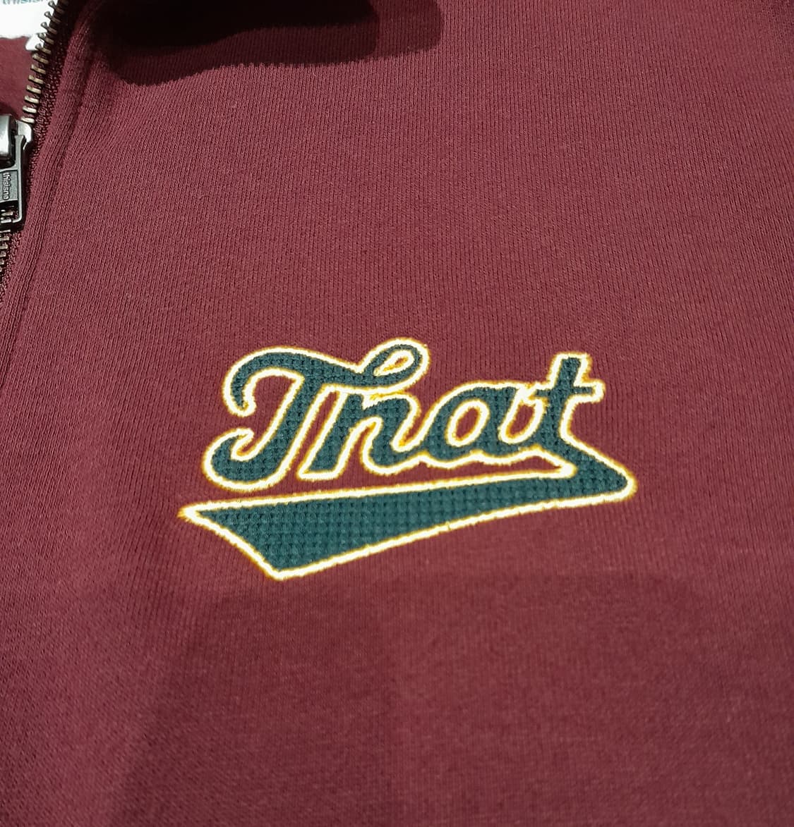 💥디스이즈네버댓 하프집업 자수 맨투맨 버건디 (XL) 상품이미지6