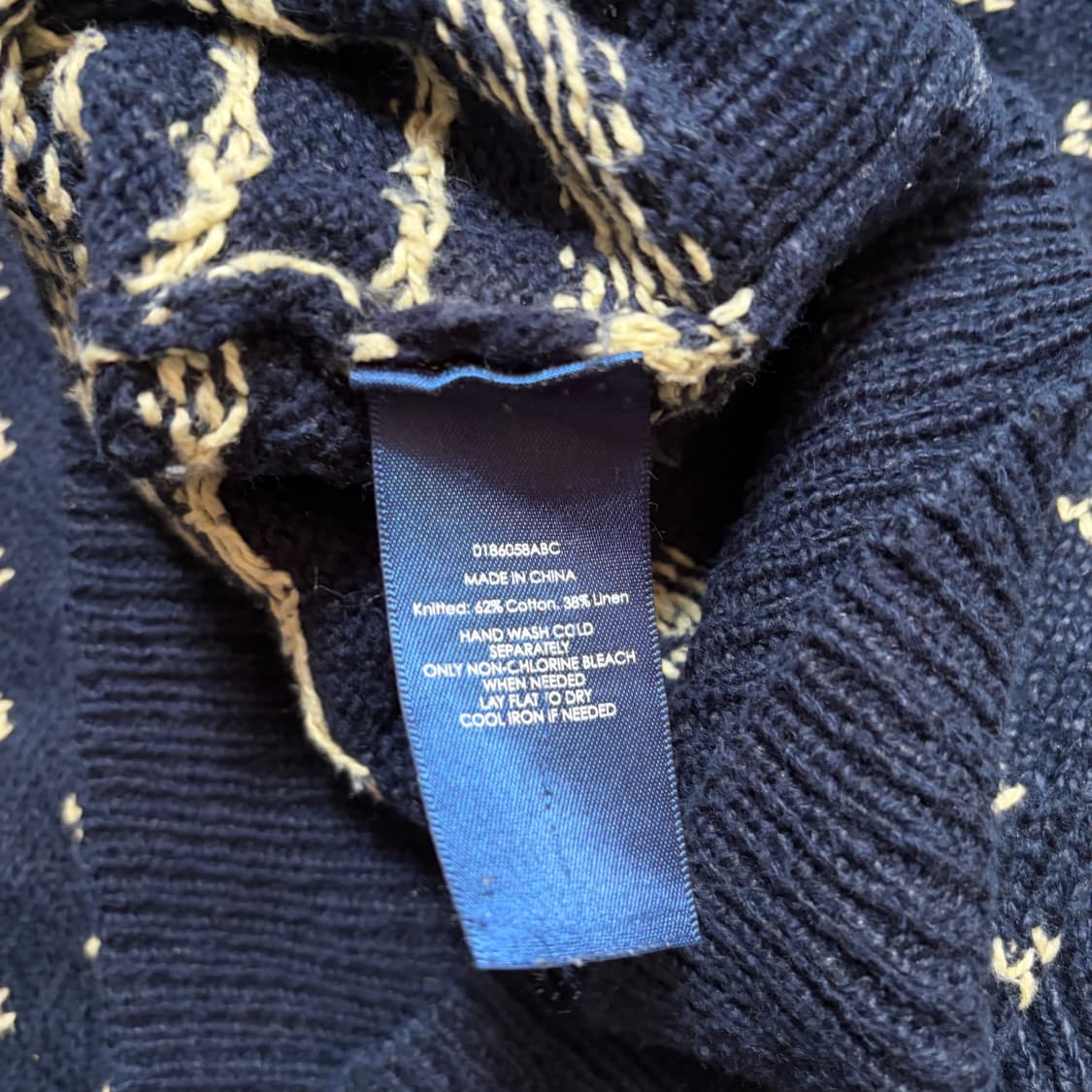 폴로 랄프로렌 노르딕 네이비 니트(M) 상품이미지4