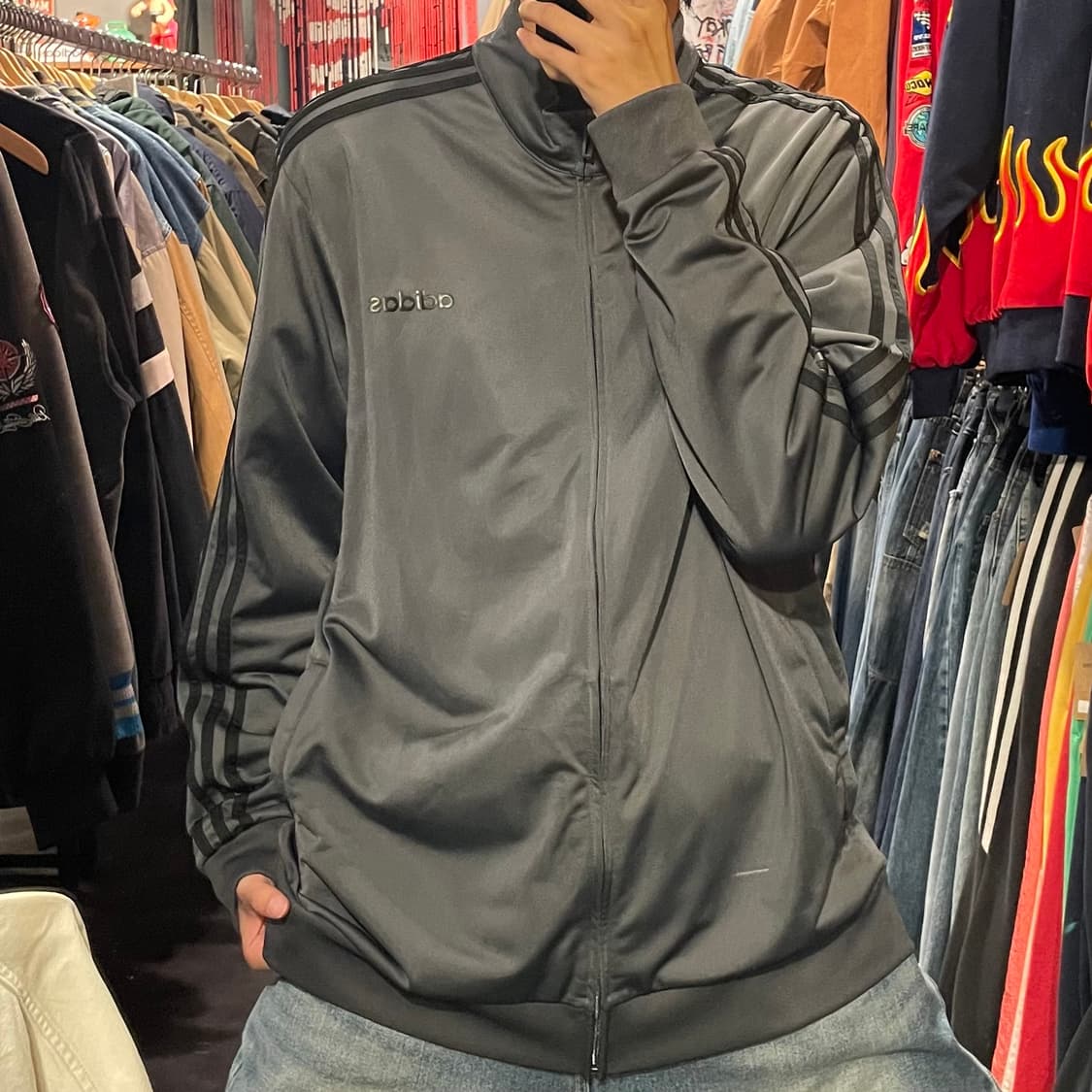 [IM] adidas 아디다스 그레이 트랙탑져지 상품이미지2