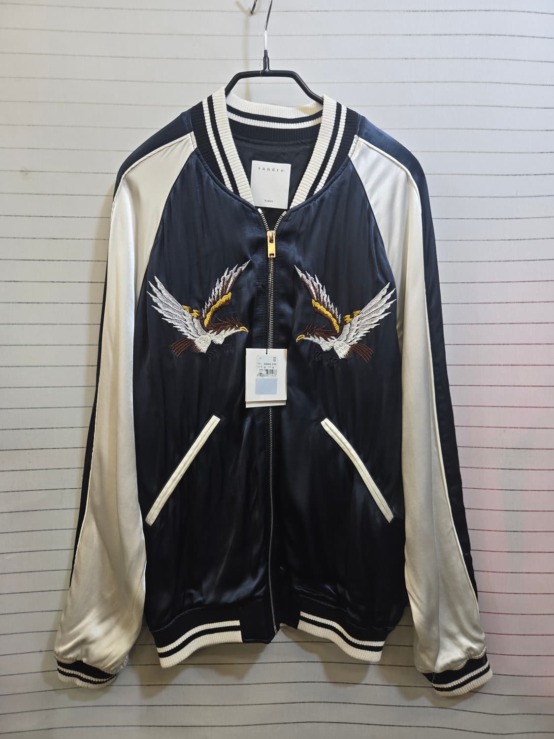 산드로 옴므  독수리 자수 스카잔 자켓 상품이미지1