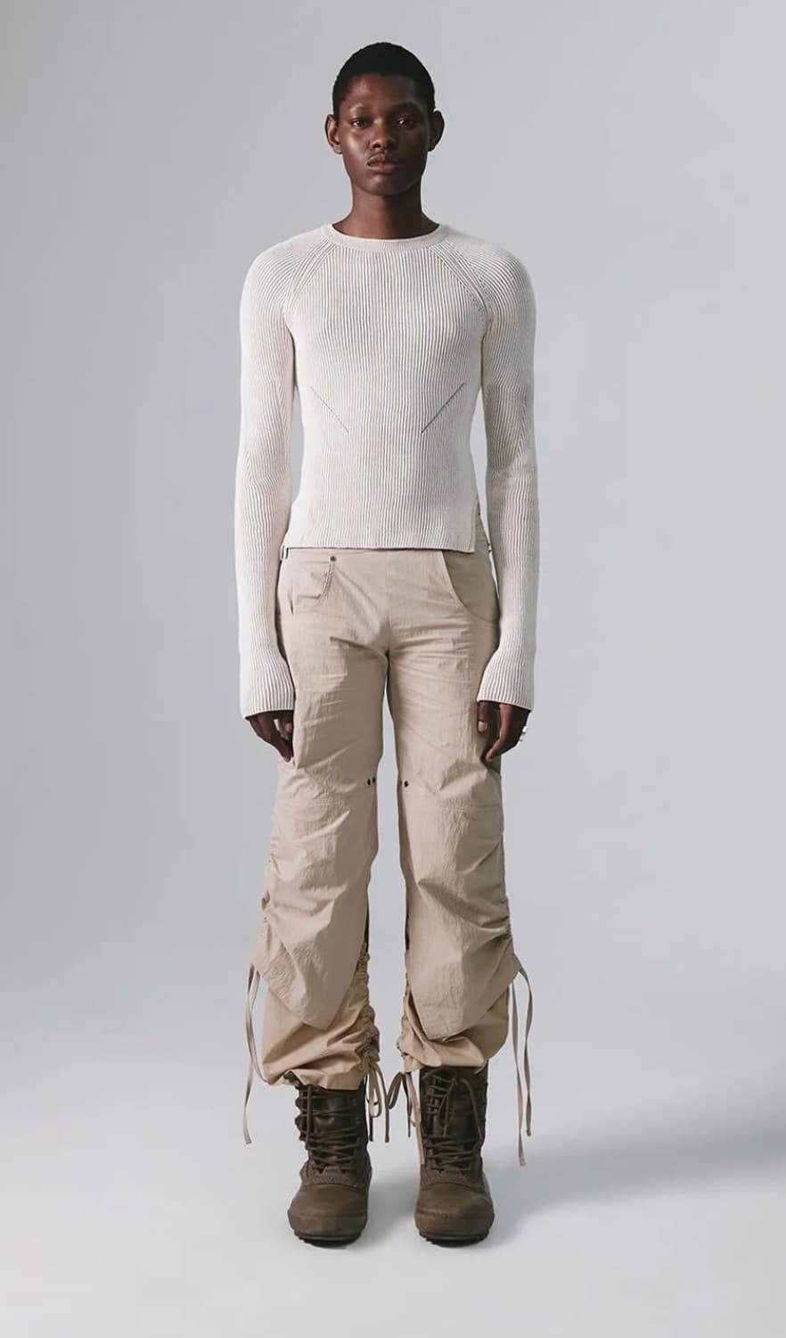 나체 레이어드 팬츠 샌드베이지 상품이미지1