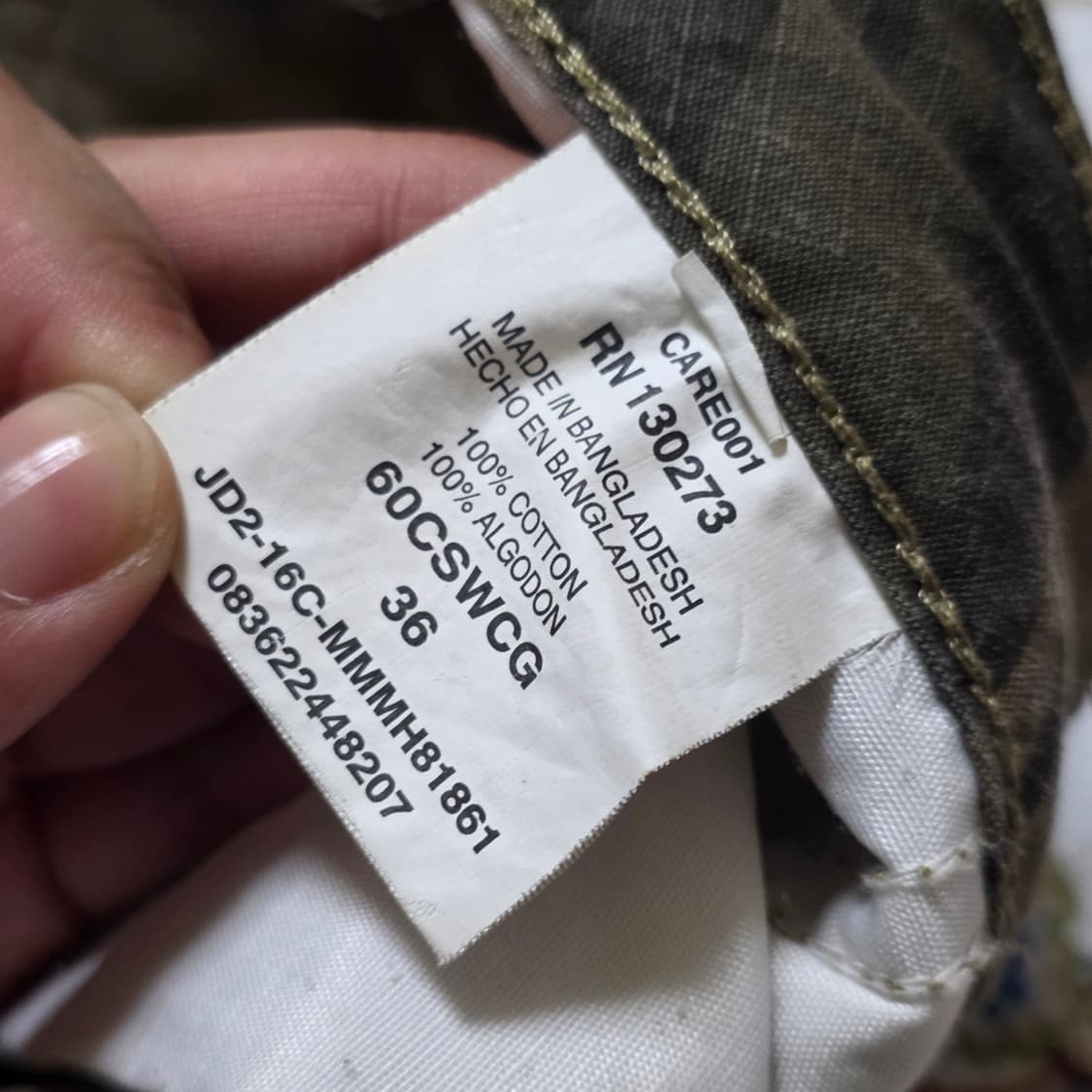 Wrangler 랭글러 카모 카고 반바지 36 상품이미지7