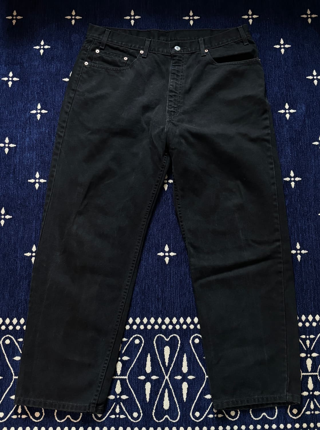 00s 리바이스 550 배기 핏 블랙진 상품이미지1