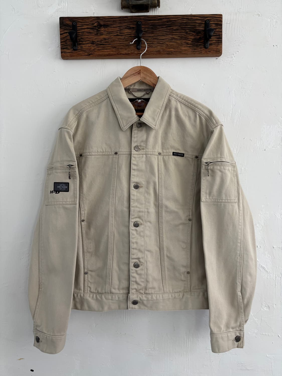 Harley Davidson 할리데이비슨 베이지 트러커 자켓 상품이미지4