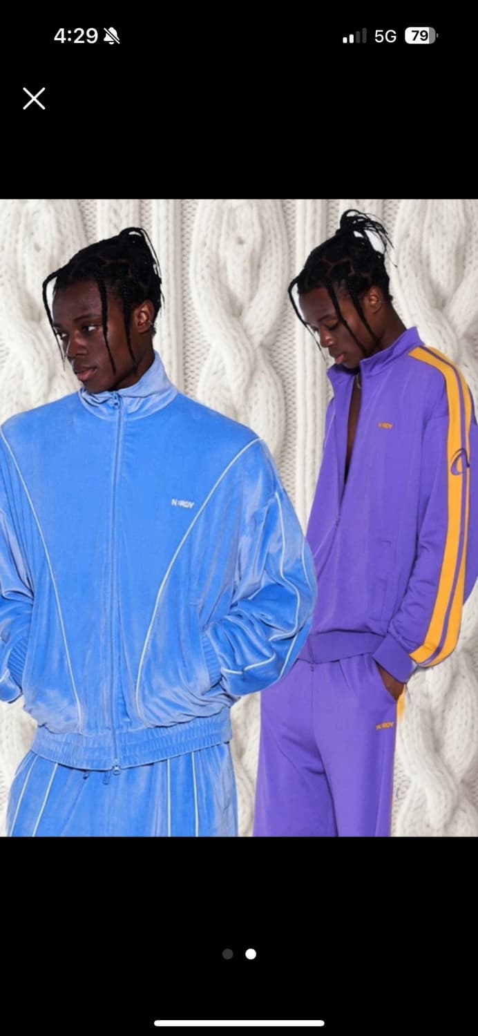 널디 벨루아 트레이닝 세트 (상의) 상품이미지2