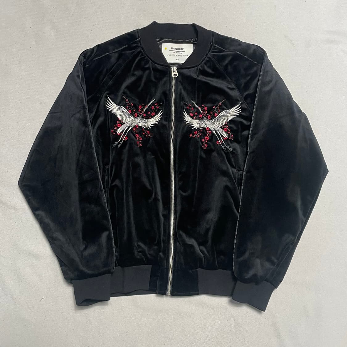 46 언더에어 학자수 벨벳 스카잔 자켓 상품이미지2