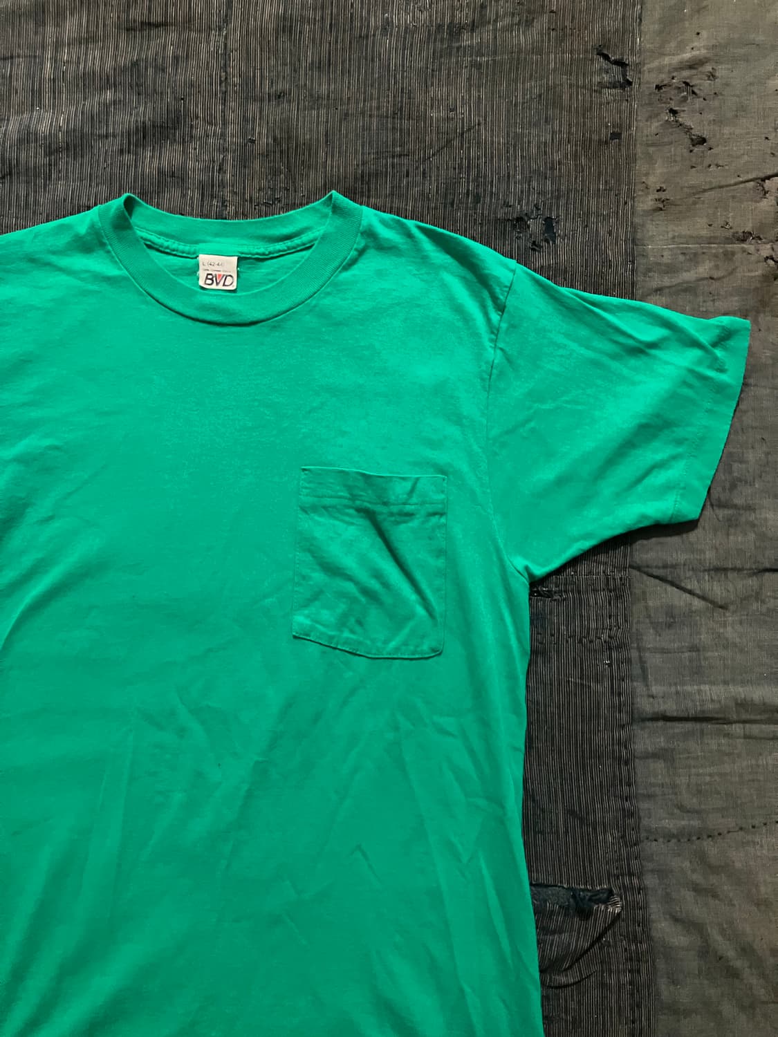 🇺🇸 80~90s USA 빈티지 BVD 셀비지 포켓 티셔츠 상품이미지2