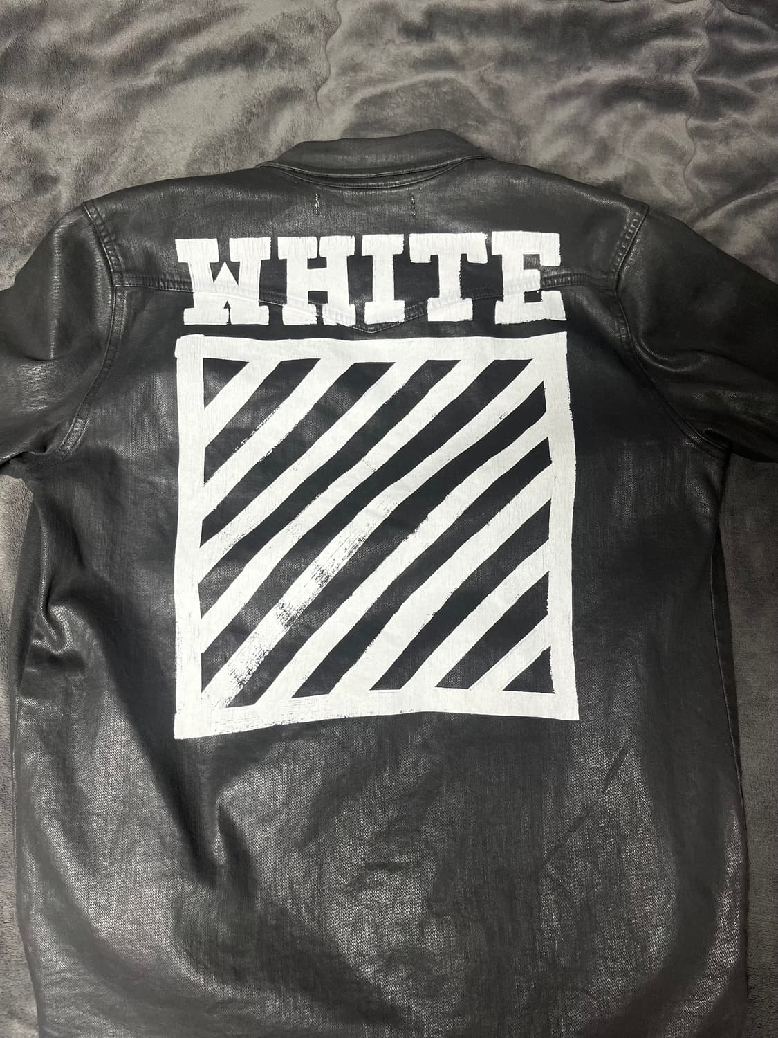 오프화이트 코팅 오버데님자켓 Size M 상품이미지1