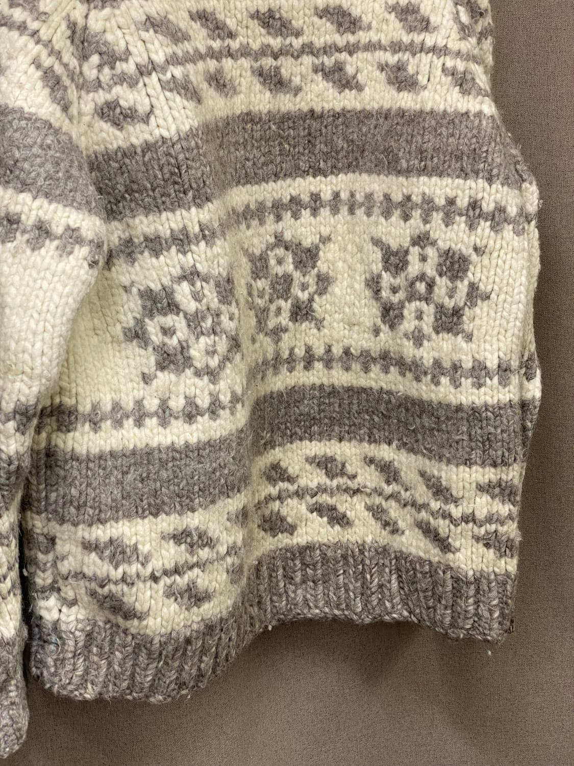 빈티지 코위찬 니트 집업 상품이미지5