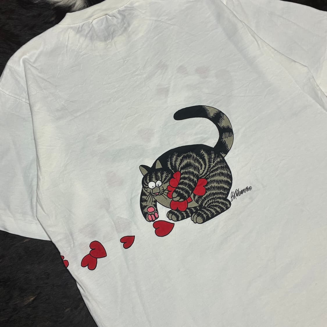 90‘s Crazy Shirts 양면 고양이 반팔티 상품이미지5