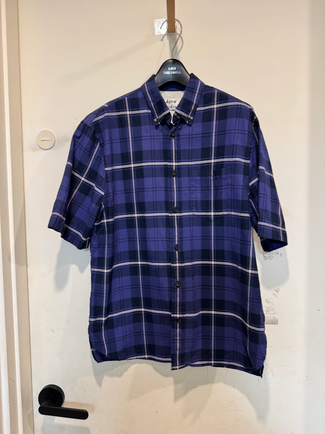 아크네스튜디오 반팔 체크 셔츠 상품이미지2