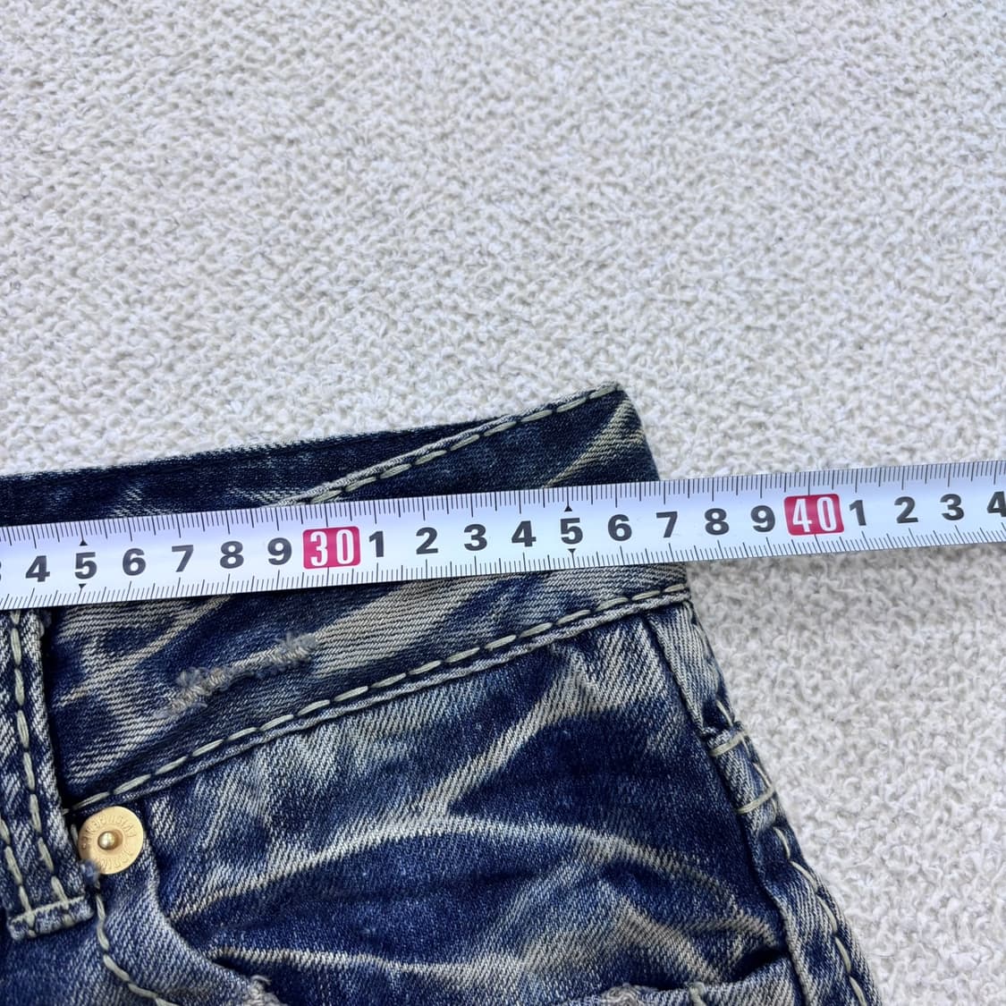 28 에비수 빈티지 워싱 데님 팬츠 0518Y 상품이미지7