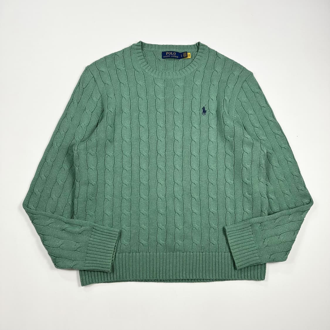 폴로 랄프로렌 클래식 케이블 니트 그린 L 상품이미지1