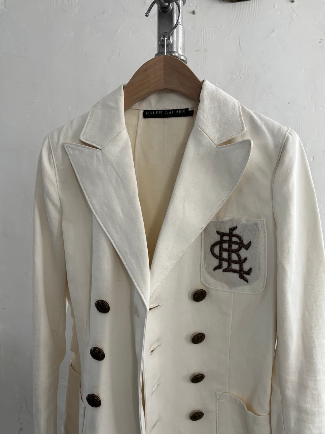 Polo 랄프로렌 화이트 더블 블레이져 자켓 상품이미지5