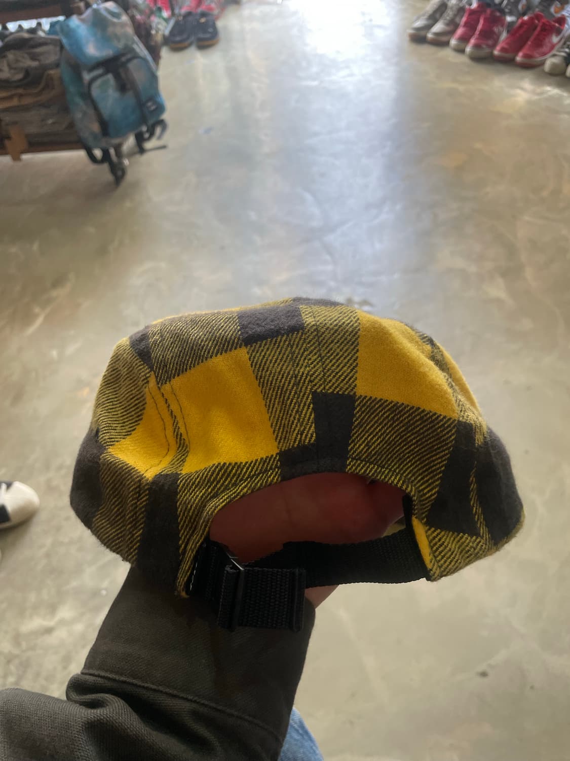 엑스라지 옐로우 체크 캠프캡 상품이미지4