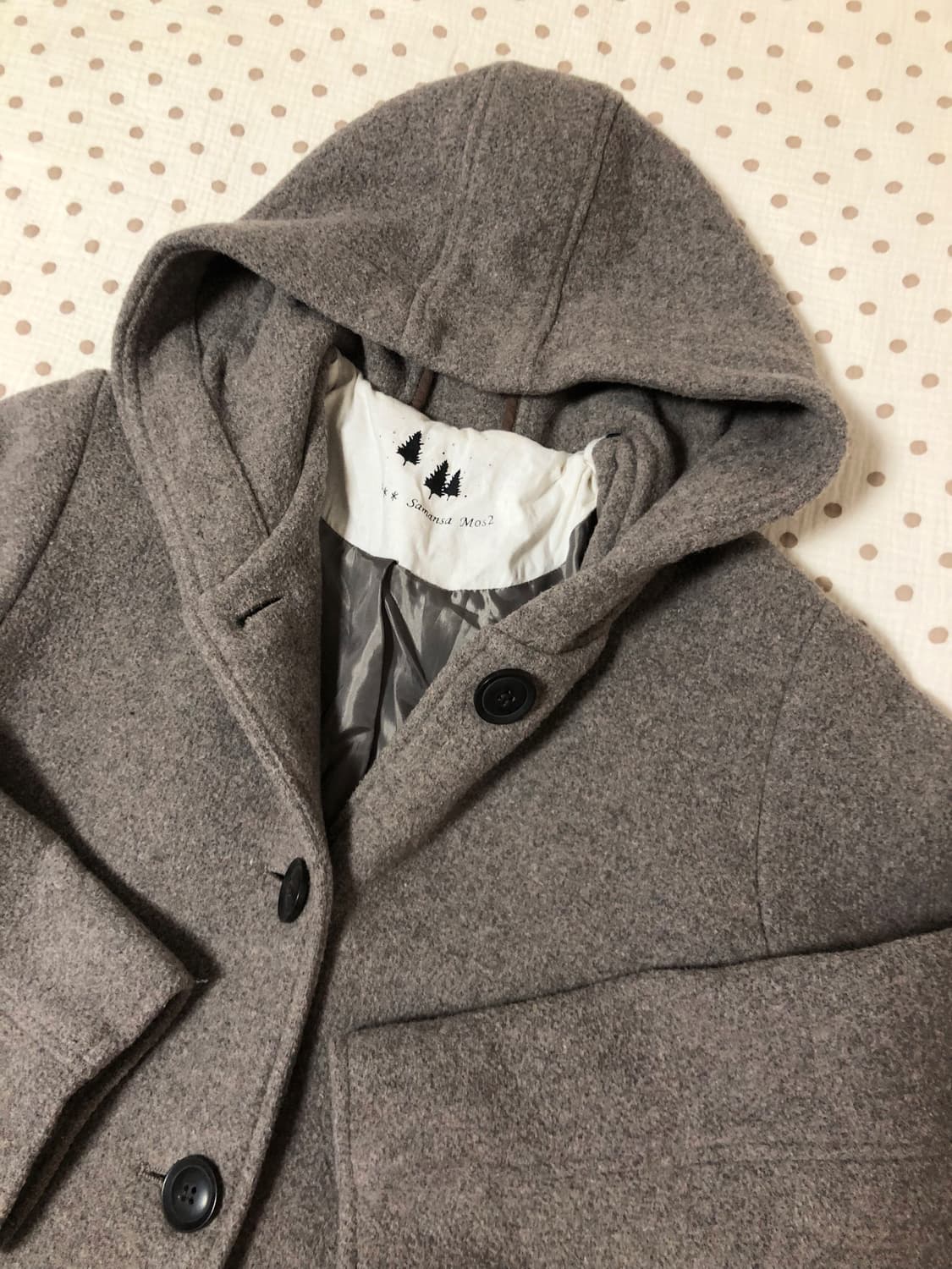 빈티지 사만사모스 후드 코트 상품이미지2