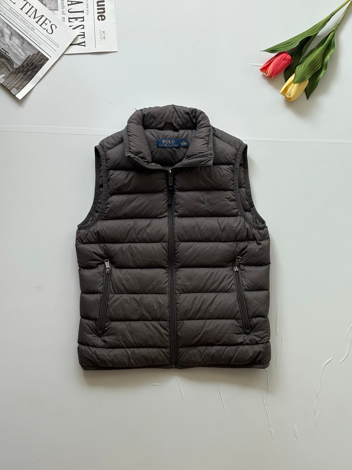 Polo 폴로랄프로렌 그레이 덕다운 조끼 상품이미지2