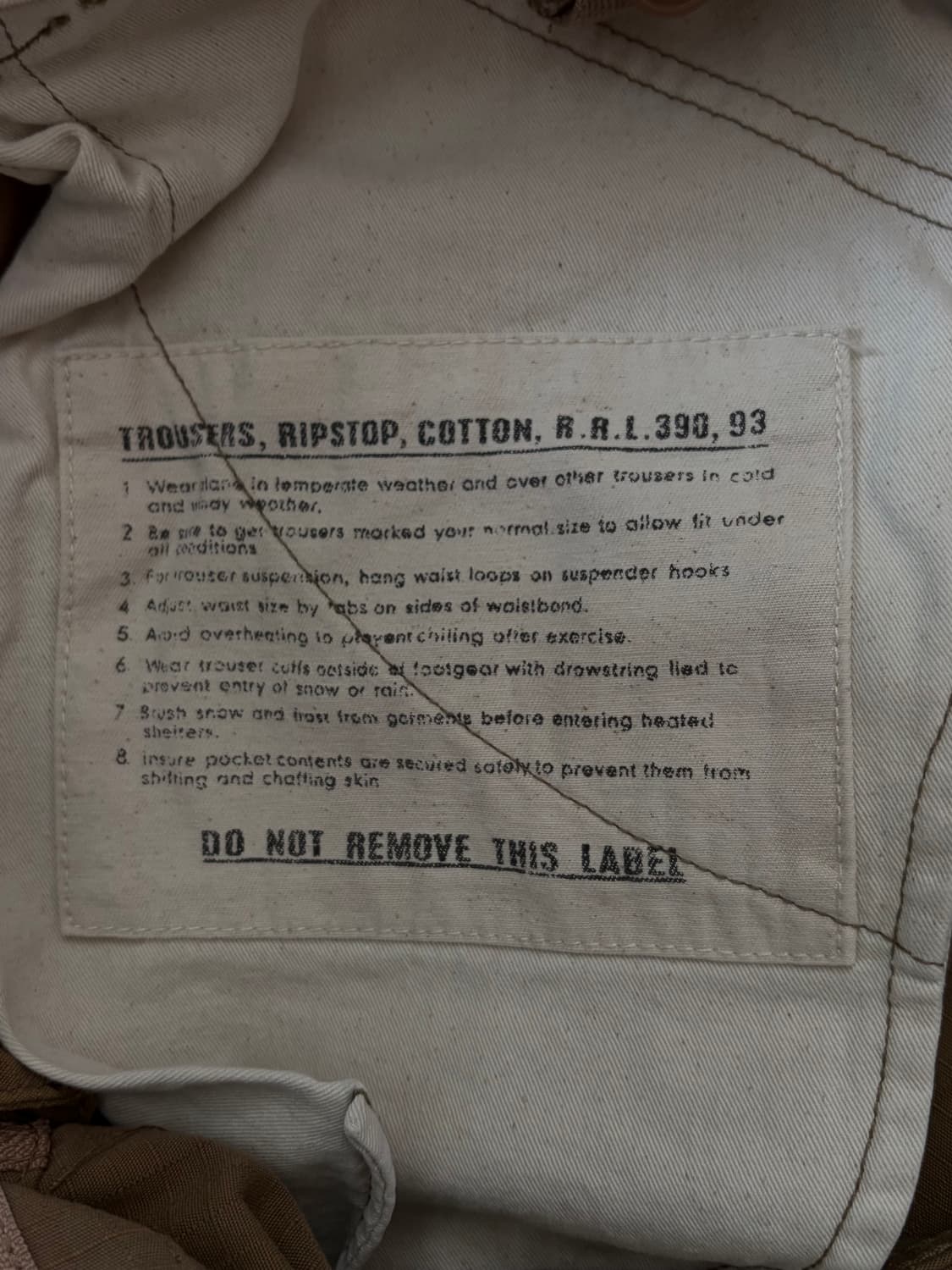 RRL 더블알엘 M-51 서플러스 카고 팬츠 립스탑 32-30 상품이미지5