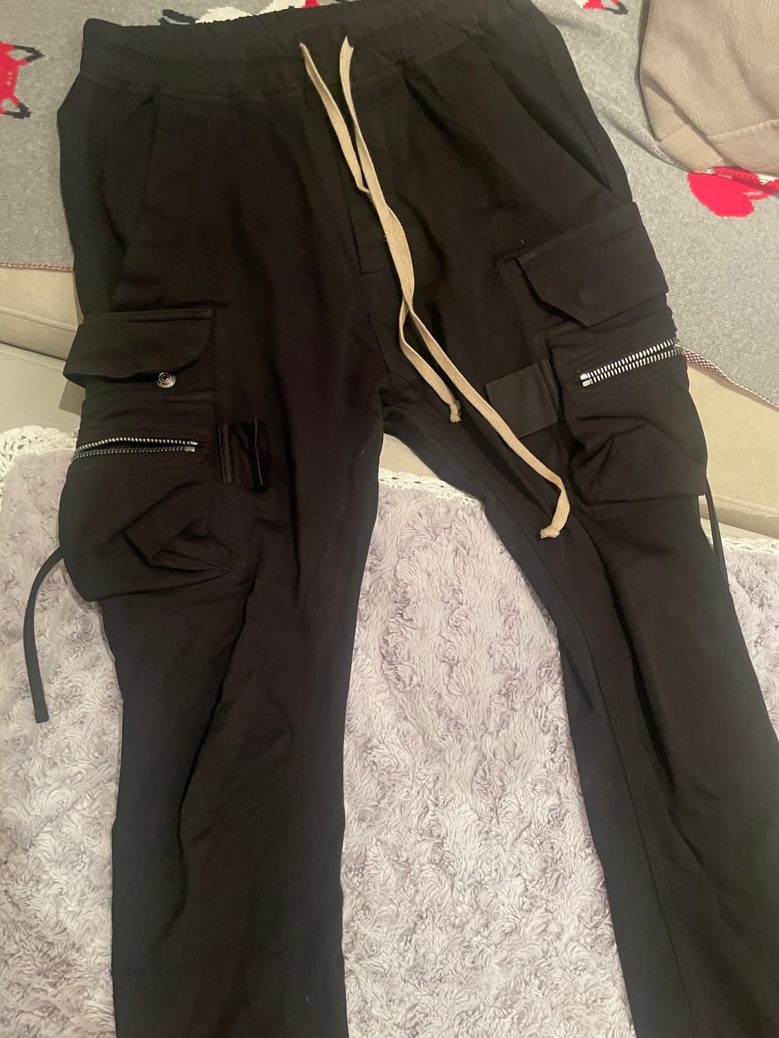 Rick owens 17fw  glitter cargo pants 상품이미지2