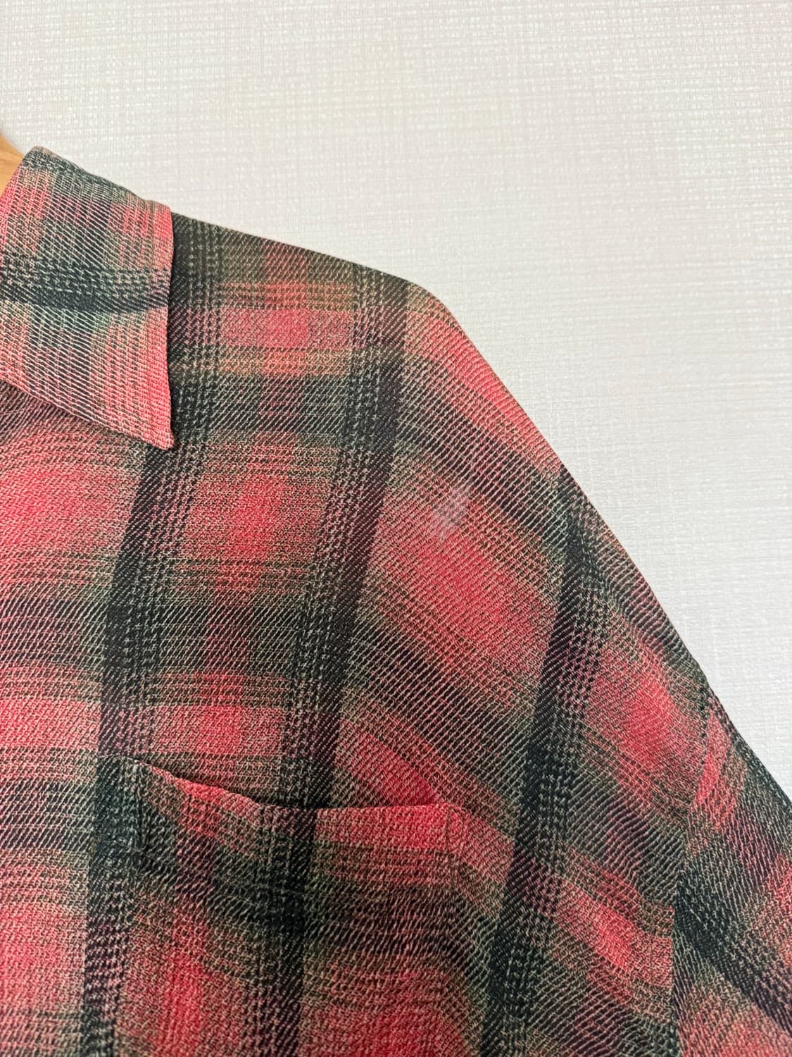 아워레가시 보로우드 빅럼버체크셔츠 46사이즈 상품이미지5