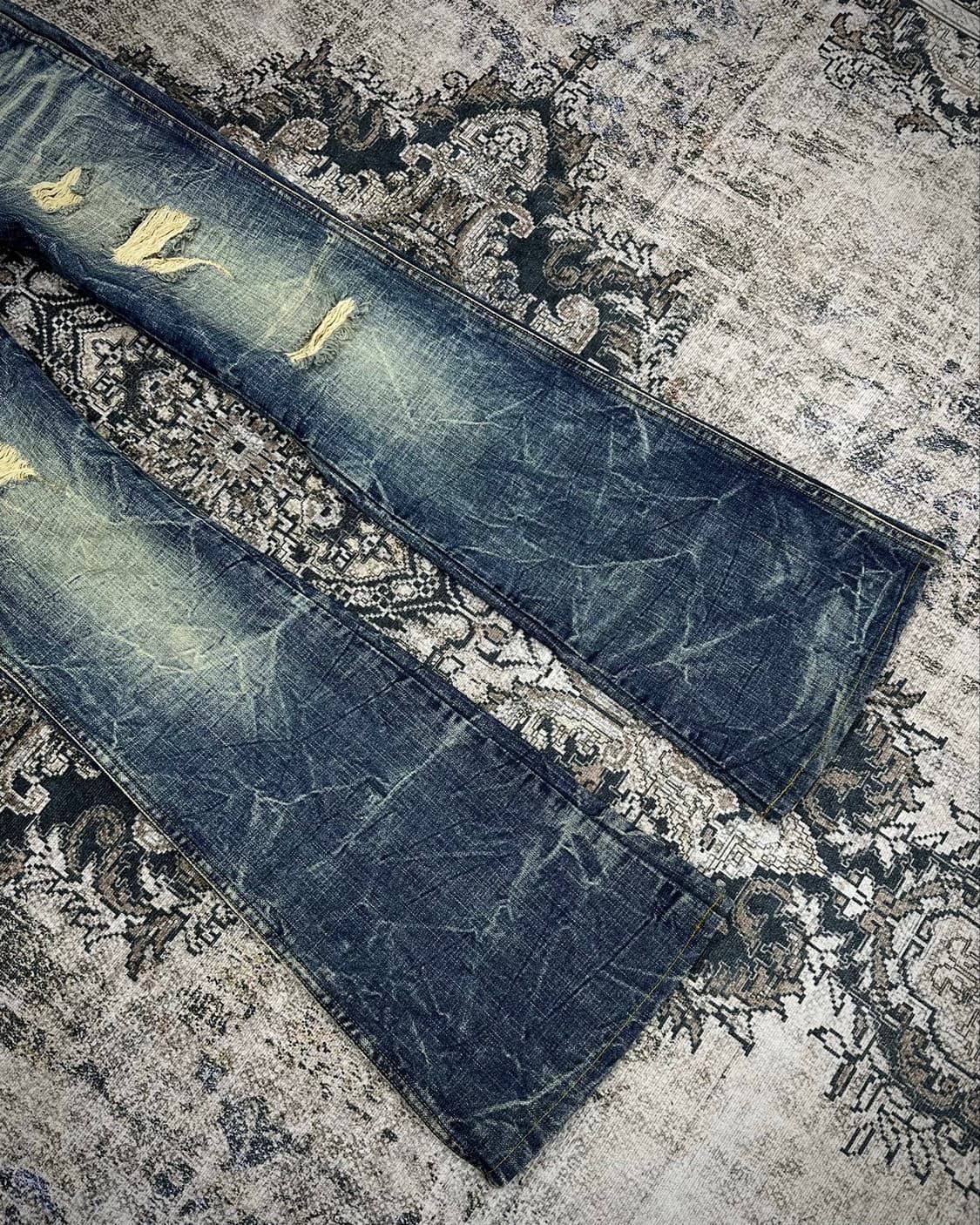 Cook jeans damaged flared jeans 상품이미지3