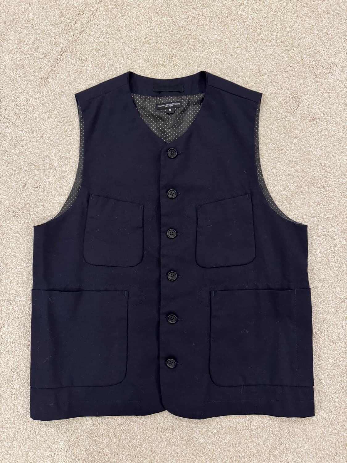 엔지니어드 가먼츠 네이비 베스트 S 상품이미지1