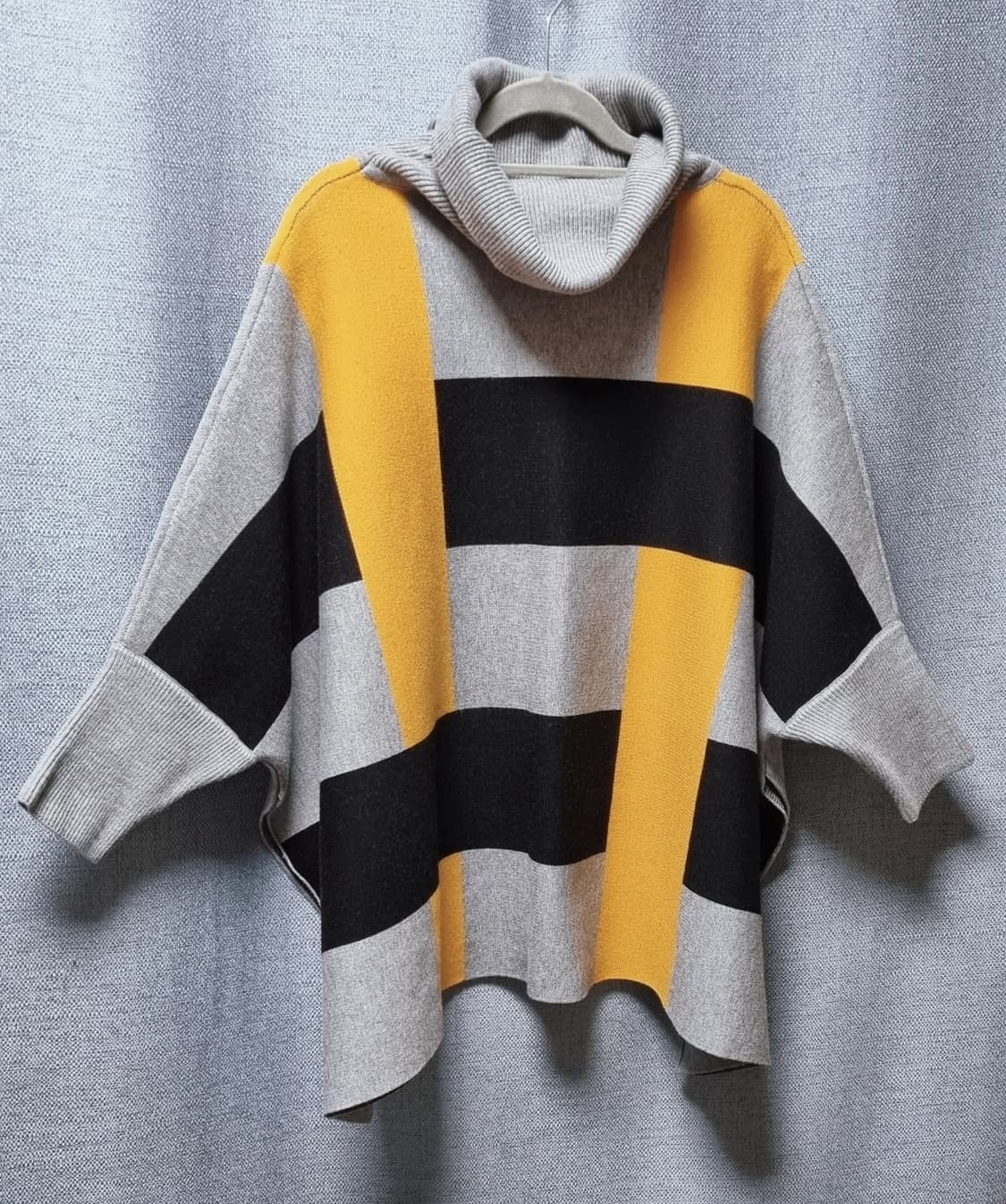 터틀넥 판초 니트 망토 상품이미지5