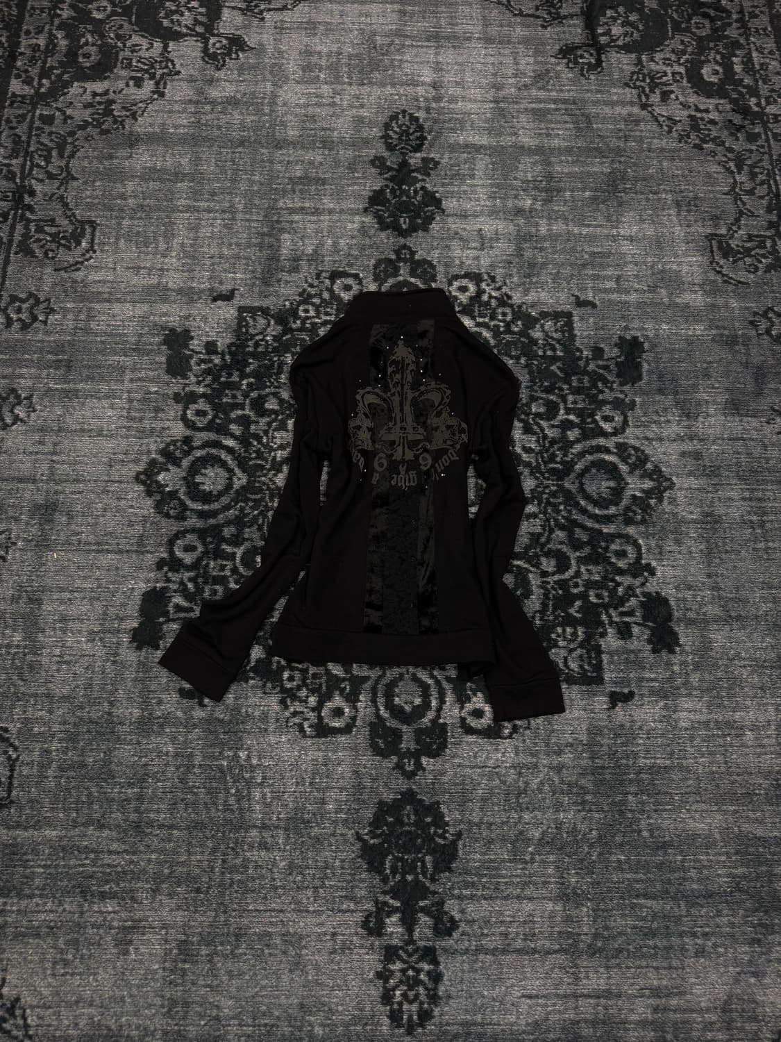 Batsu frill layered cross zip up 상품이미지1