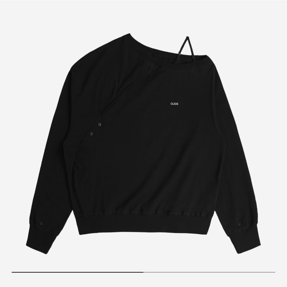 오호스 트위스트 버튼 업 스웻셔츠 1사이즈 상품이미지1