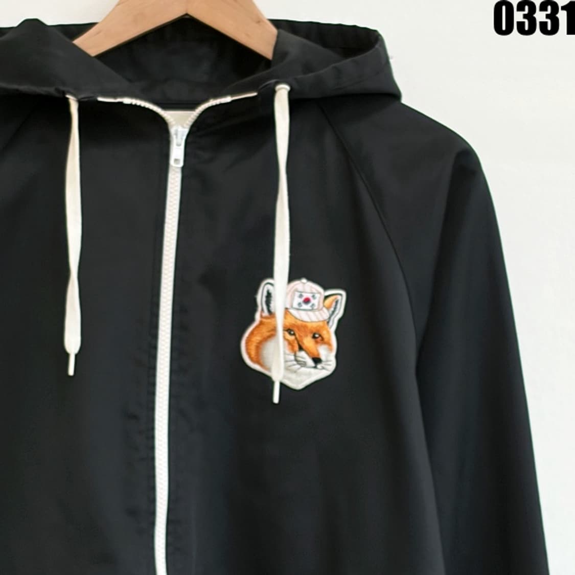 메종 키츠네 폭스 패치 후드 집업 자켓 003 0331 상품이미지2