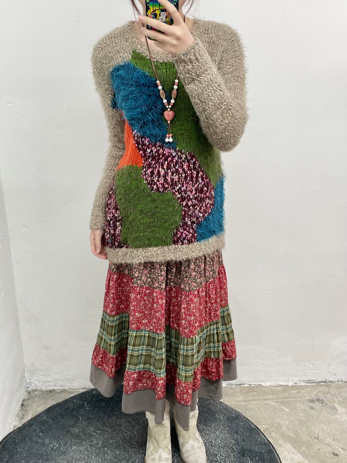 하구미 컬러 니트 상품이미지3