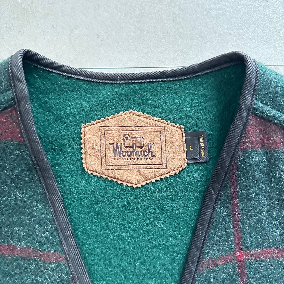 울리치 90s 빈티지 체크 울 베스트 (L) MADE USA 상품이미지2