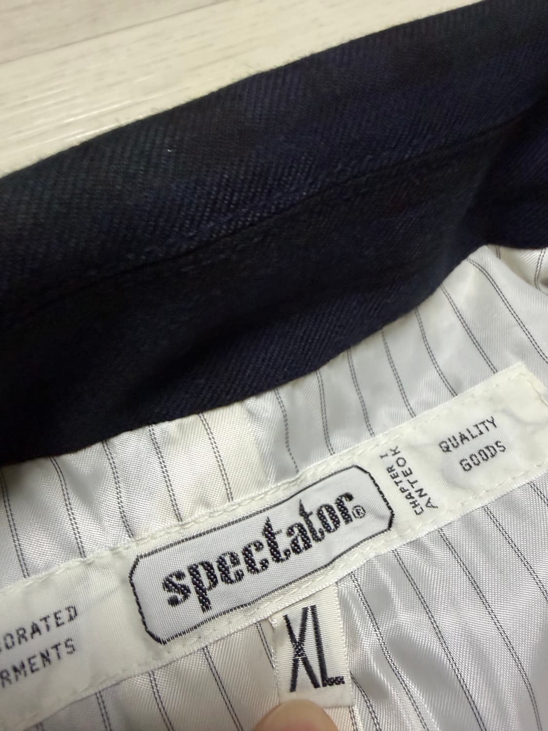 스펙테이터 148-009 가젯 자켓 블랙와치 XL사이즈 판매 상품이미지5