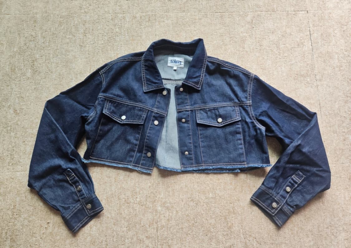 토잉크 크롭 데님자켓 상품이미지1