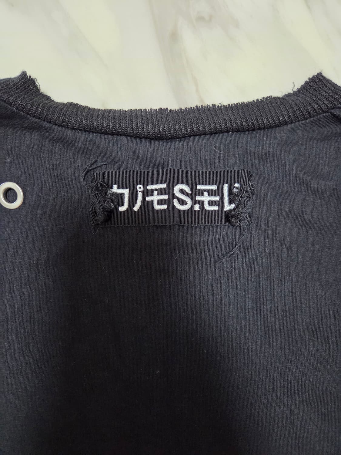 디젤 여성 패치워크 프린트 반팔티  상품이미지9