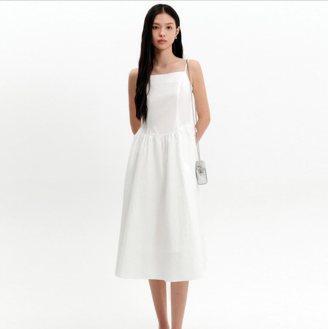 룩캐스트(LOOKCAST) 제인 시어서커 스트라이프 원피스 66 새상품 상품이미지1