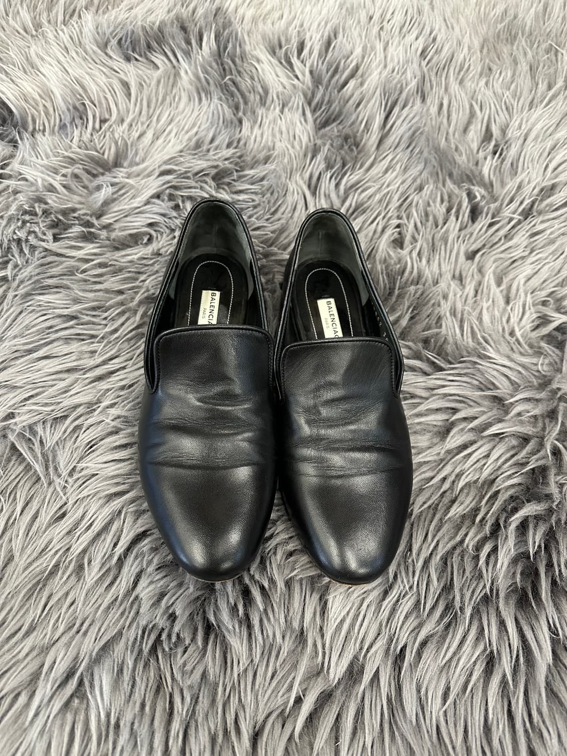 발렌시아가 BALENCIAGA 가죽 플랫슈즈 상품이미지1