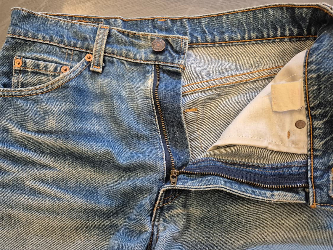 90s 리바이스 517 하드 디스트레스드 부츠컷 팬츠 상품이미지8