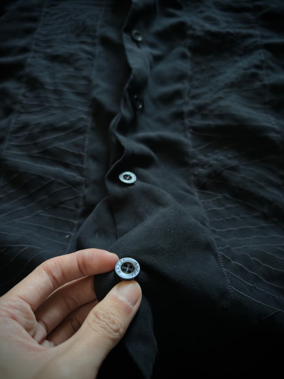 vtg Guayabera black Shirt 상품이미지7