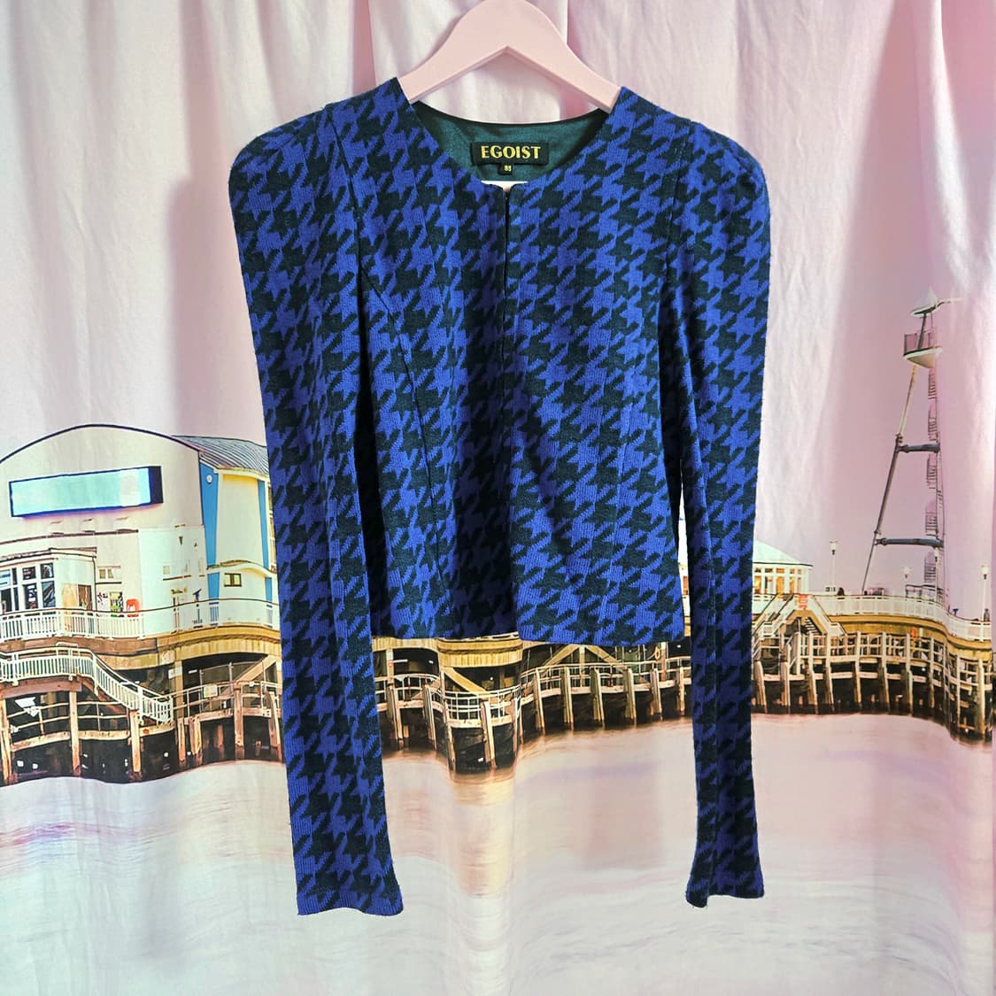 에고이스트 하운드체크 가디건 상품이미지2